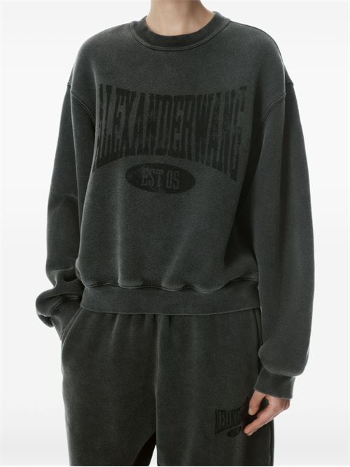 Sweatshirt with logo print ALEXANDER WANG | 4CC2251539020A